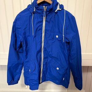 Penfield Blue Hooded Windbreaker